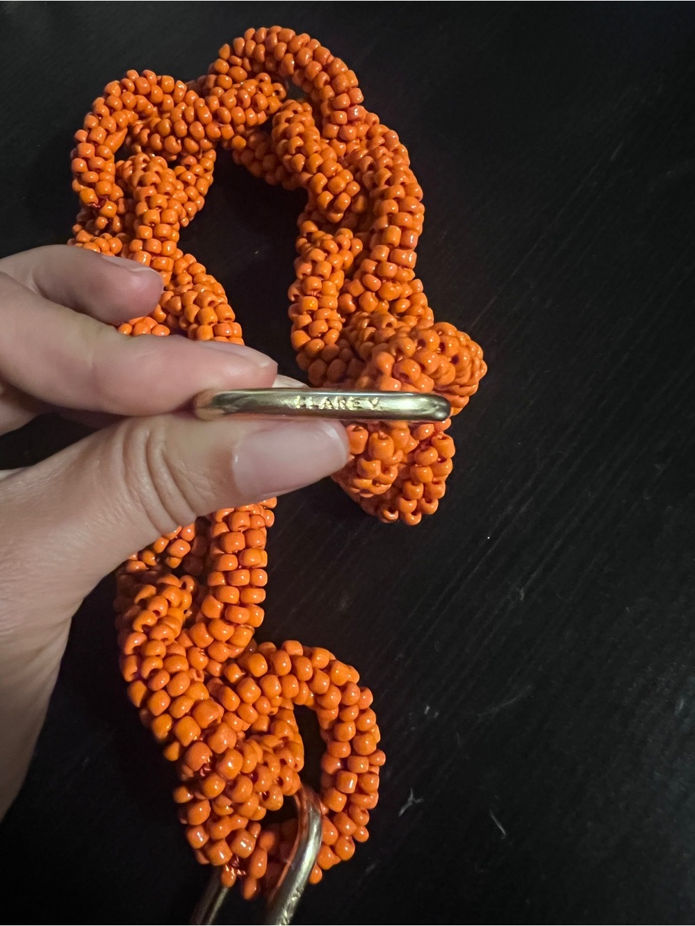 Clare V seed bead chain link shortie strap - Picture 5 of 7